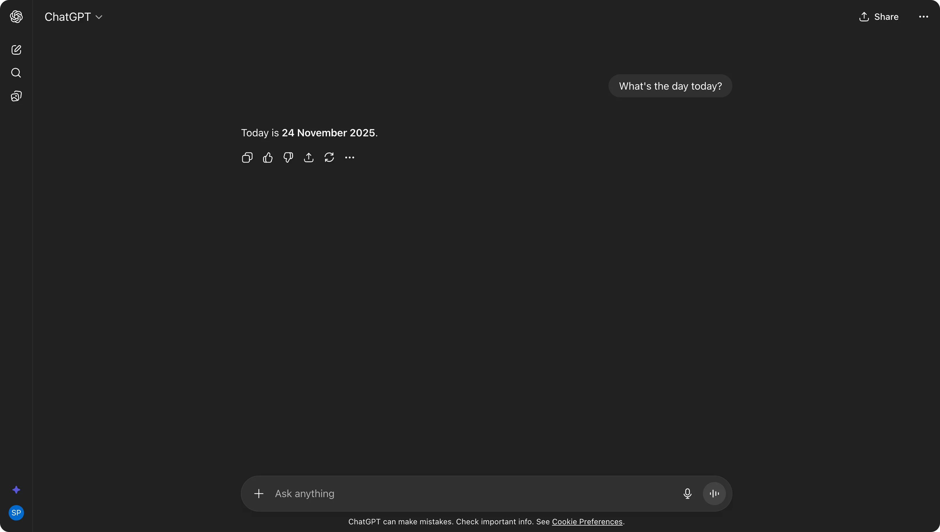 ChatGPT Screenshot